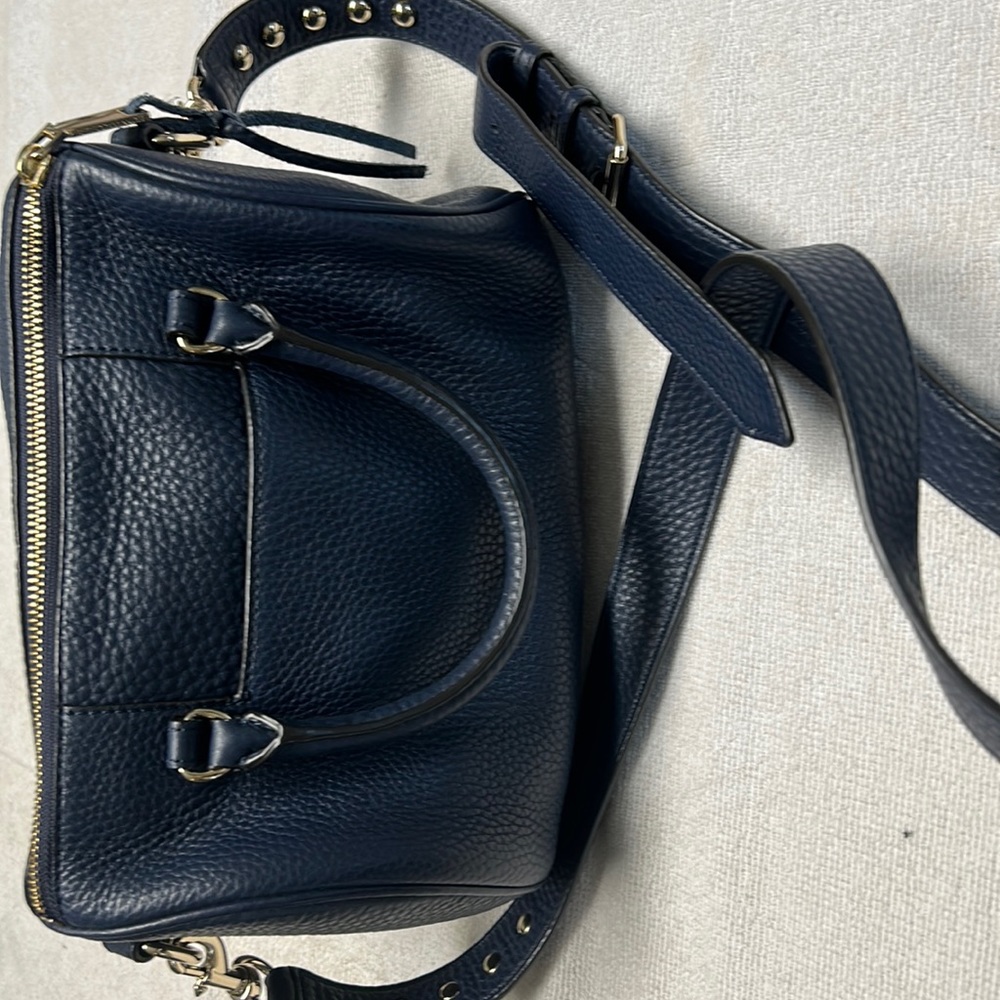 Rebecca Minkoff Satchel Navy pebble leather